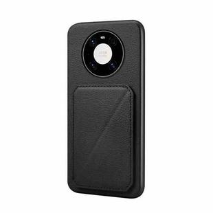 For Huawei Mate 40 Pro D04 Calf Texture Dual Card Slot Holder Phone Case(Black)
