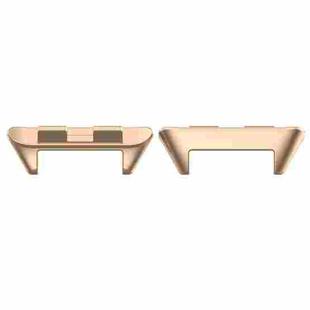 For Honor Band 9 1 Pair Stainless Steel Metal Watch Band Connector(Rose Gold)