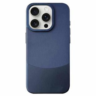 For iPhone 15 Pro Max Napa Texture PC + Leather Phone Case(Royal Blue)