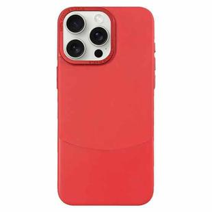 For iPhone 15 Pro Max Napa Texture PC + Leather Phone Case(Red)