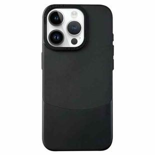 For iPhone 14 Pro Napa Texture PC + Leather Phone Case(Black)