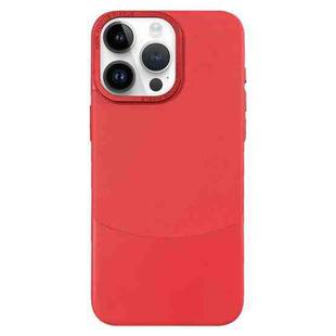 For iPhone 14 Pro Napa Texture PC + Leather Phone Case(Red)