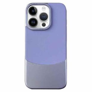 For iPhone 13 Pro Max Napa Texture PC + Leather Phone Case(Light Purple)