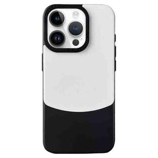 For iPhone 13 Pro Napa Texture PC + Leather Phone Case(Panda Black)