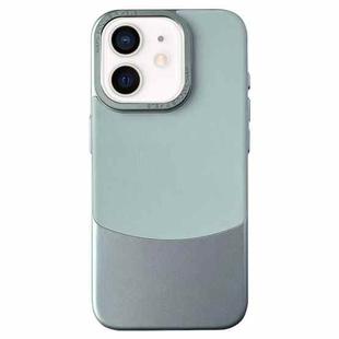 For iPhone 11 Napa Texture PC + Leather Phone Case(Cyan)