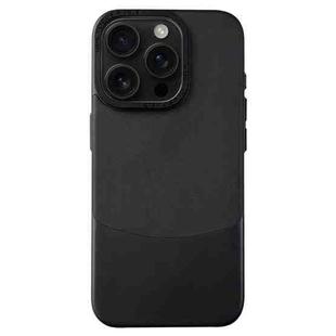 For iPhone 16 Pro Max Napa Texture PC + Leather Phone Case(Black)