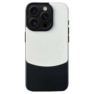 For iPhone 16 Pro Max Napa Texture PC + Leather Phone Case(Panda Black)