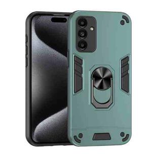 For Samsung Galaxy A13 5G Shockproof Metal Ring Holder Phone Case(Green)