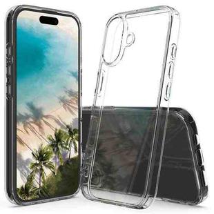 For iPhone 16 Scratchproof Acrylic TPU Phone Case(Transparent)