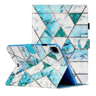 For iPad Pro 11 inch (2020) 3D Pattern Horizontal Flip Leather Tablet Case with Card Slots & Holder & Sleep / Wake-up Function(Marble Stitching)