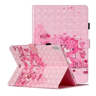 For iPad Pro 11 inch (2018) 3D Pattern Horizontal Flip Leather Case with Card Slots & Holder & Sleep / Wake-up Function(Bear)