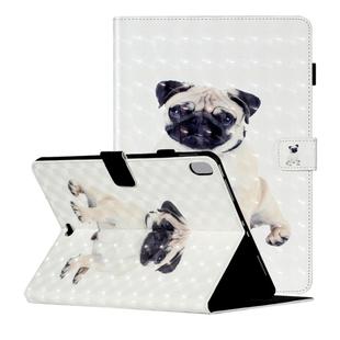 For iPad Pro 11 inch (2018) 3D Pattern Horizontal Flip Leather Case with Card Slots & Holder & Sleep / Wake-up Function(Pug)