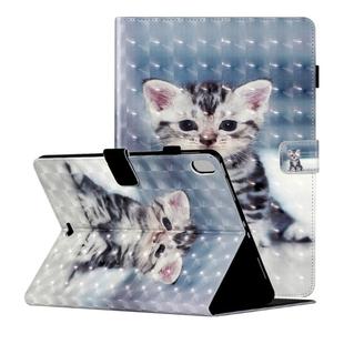 For iPad Pro 11 inch (2018) 3D Pattern Horizontal Flip Leather Case with Card Slots & Holder & Sleep / Wake-up Function(Cat)
