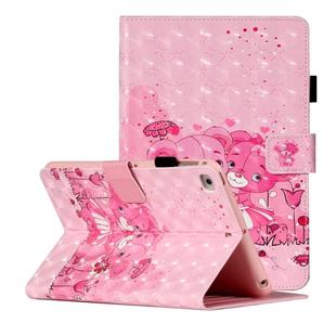 For iPad Mini 5 / 4 / 3 / 2 / 1 3D Pattern Horizontal Flip Leather Case with Card Slots & Holder & Sleep / Wake-up Function(Bear)