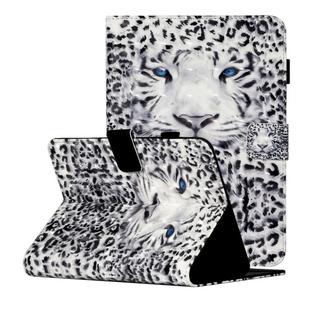 For 7 inch Universal Tablet PC 3D Pattern Horizontal Flip Leather Case with Card Slots & Holder (Leopard)