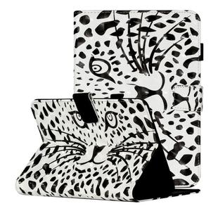 For 10 inch Universal Tablet PC 3D Pattern Horizontal Flip Leather Case with Card Slots & Holder (Yellow Leopard Head)