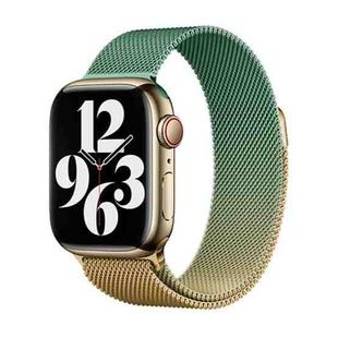For Apple Watch Ultra 49mm Milan Gradient Loop Magnetic Buckle Watch Band(Gold Violet)
