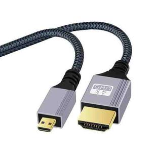 HDTV to Micro HDTV 4K 120Hz Computer Digital Camera HD Video Adapter Cable, Length:1m