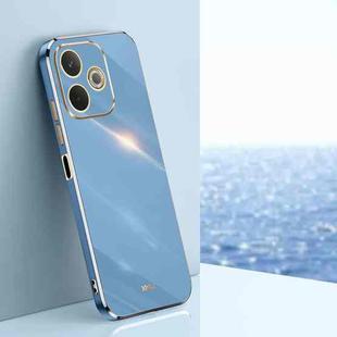 For OPPO A5 Pro 5G Global XINLI Straight Edge 6D Electroplate TPU Phone Case(Celestial Blue)