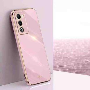 For OPPO A5 4G / A5 5G Global XINLI Straight Edge 6D Electroplate TPU Phone Case(Cherry Purple)