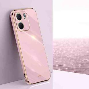 For OPPO A5X 5G Global XINLI Straight Edge 6D Electroplate TPU Phone Case(Cherry Purple)