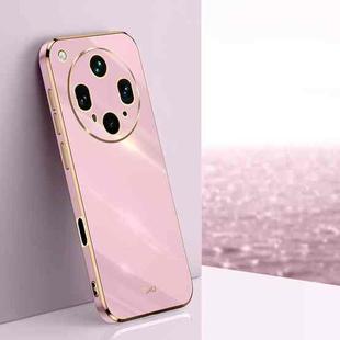 For OPPO Find X8 Ultra XINLI Straight Edge 6D Electroplate TPU Phone Case(Cherry Purple)
