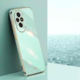 For Honor 200 XINLI Straight 6D Plating Gold Edge TPU Phone Case(Mint Green)