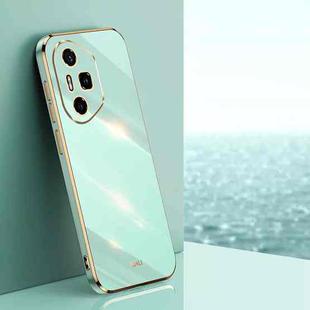 For Honor 300 Pro XINLI Straight 6D Plating Gold Edge TPU Phone Case(Mint Green)