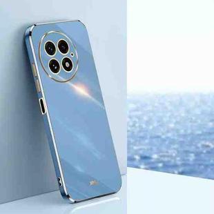 For OnePlus 13 XINLI Straight 6D Plating Gold Edge TPU Phone Case(Celestial Blue)