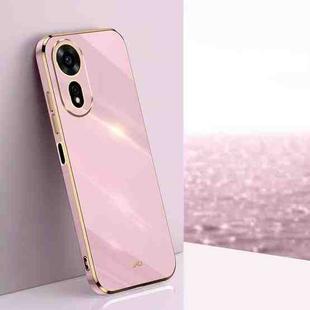 For Huawei Nova 12 SE XINLI Straight 6D Plating Gold Edge TPU Phone Case(Cherry Purple)