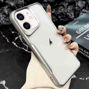 For iPhone 12 Pro Blade Electroplating Frosted TPU Phone Case(Silver)