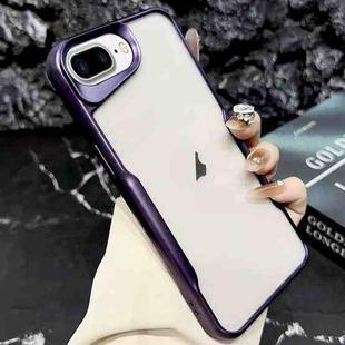 For iPhone 7 Plus / 8 Plus Blade Electroplating Frosted TPU Phone Case(Purple)