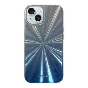 For iPhone 13 Fireworks Pattern Double-layer Acrylic+TPU Shockproof Phone Case(Blue)