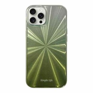 For iPhone 13 Pro Max Fireworks Pattern Double-layer Acrylic+TPU Shockproof Phone Case(Green)