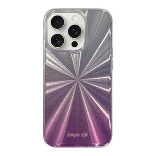 For iPhone 14 Pro Fireworks Pattern Double-layer Acrylic+TPU Shockproof Phone Case(Purple)