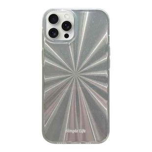For iPhone 14 Pro Max Fireworks Pattern Double-layer Acrylic+TPU Shockproof Phone Case(Silver)