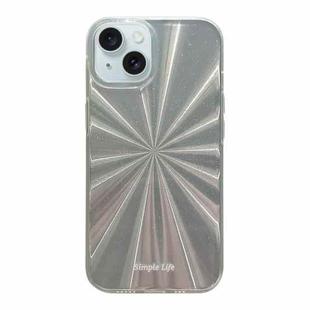 For iPhone 15 Fireworks Pattern Double-layer Acrylic+TPU Shockproof Phone Case(Silver)