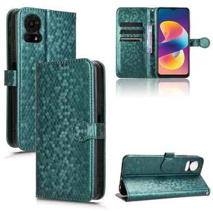 For TCL 50 LE 4G Honeycomb Dot Texture Leather Phone Case(Green)