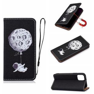 For iPhone 12 mini Pure Color Painting Horizontal Flip Leather Case with Card Slot & Holder(Starman)