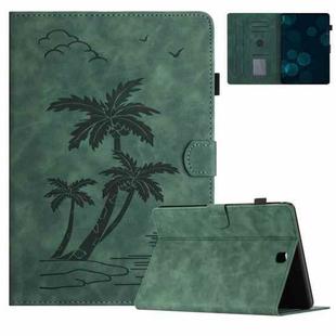 For Samsung Galaxy Tab A 9.7 T550/T555C Coconut Tree Embossed Smart Leather Tablet Case(Green)