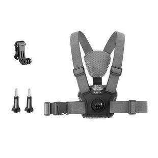 3 in 1 Adjustable Body Mount Belt Chest Strap with Mount & Screw(Grey)