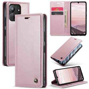 For Xiaomi Redmi 13C CaseMe 003 Crazy Horse Texture Flip Leather Phone Case(Pink)