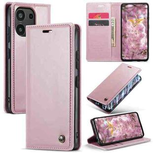 For Xiaomi Redmi Note 13 4G CaseMe 003 Crazy Horse Texture Flip Leather Phone Case(Pink)