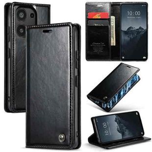 For Xiaomi Redmi Note 13 Pro 4G CaseMe 003 Crazy Horse Texture Flip Leather Phone Case(Black)