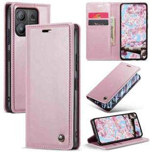 For Xiaomi Redmi Note 13 Pro 5G CaseMe 003 Crazy Horse Texture Flip Leather Phone Case(Pink)