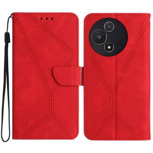 For TCL 60 5G Stitching Embossed Leather Phone Case(Red)