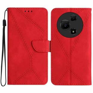 For TCL 60 SE / 605 Stitching Embossed Leather Phone Case(Red)