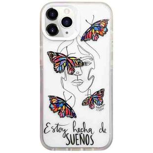 For iPhone 11 Pro Colorful Painting TPU + PC Phone Case(Butterflies)