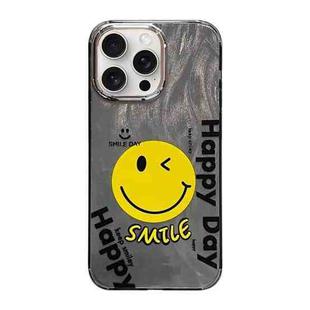 For iPhone 15 Pro Cooling Flash Feather TPU + PC Phone Case(Big Smile)