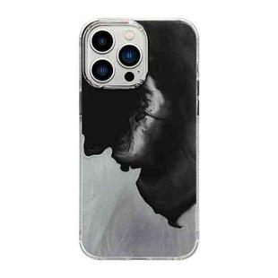 For iPhone 13 Pro Cooling Flash Feather TPU + PC Phone Case(Feather Ink)